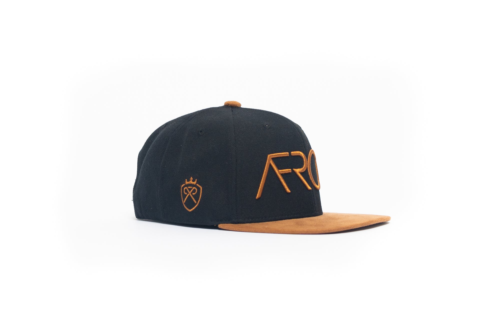 AFRCN Suede Brim Snapback Hat – Sahara-Inspired Design