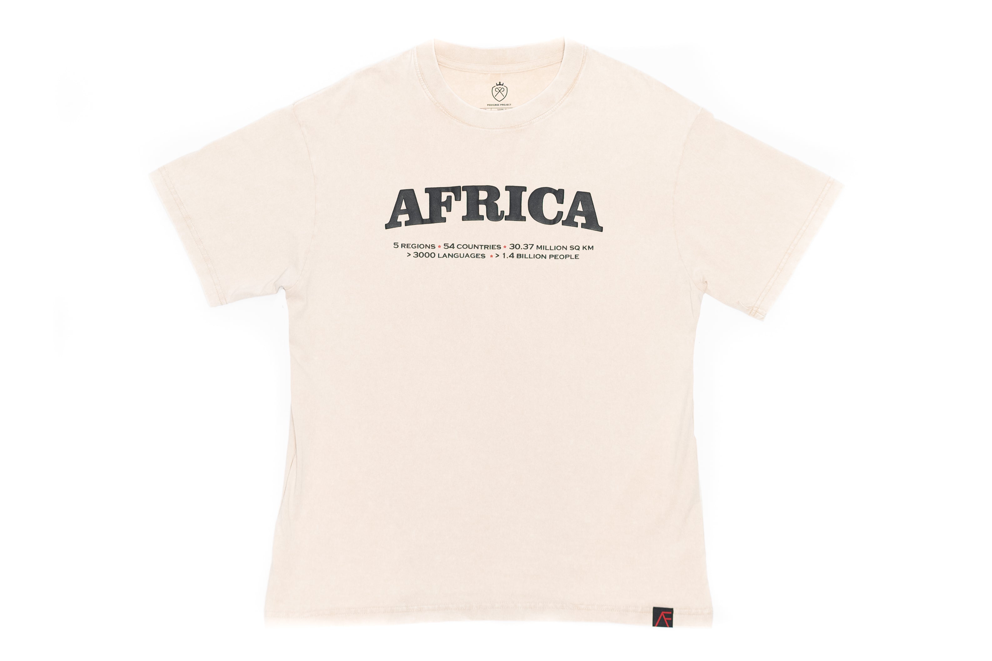 All African Vintage Tee- Ivory