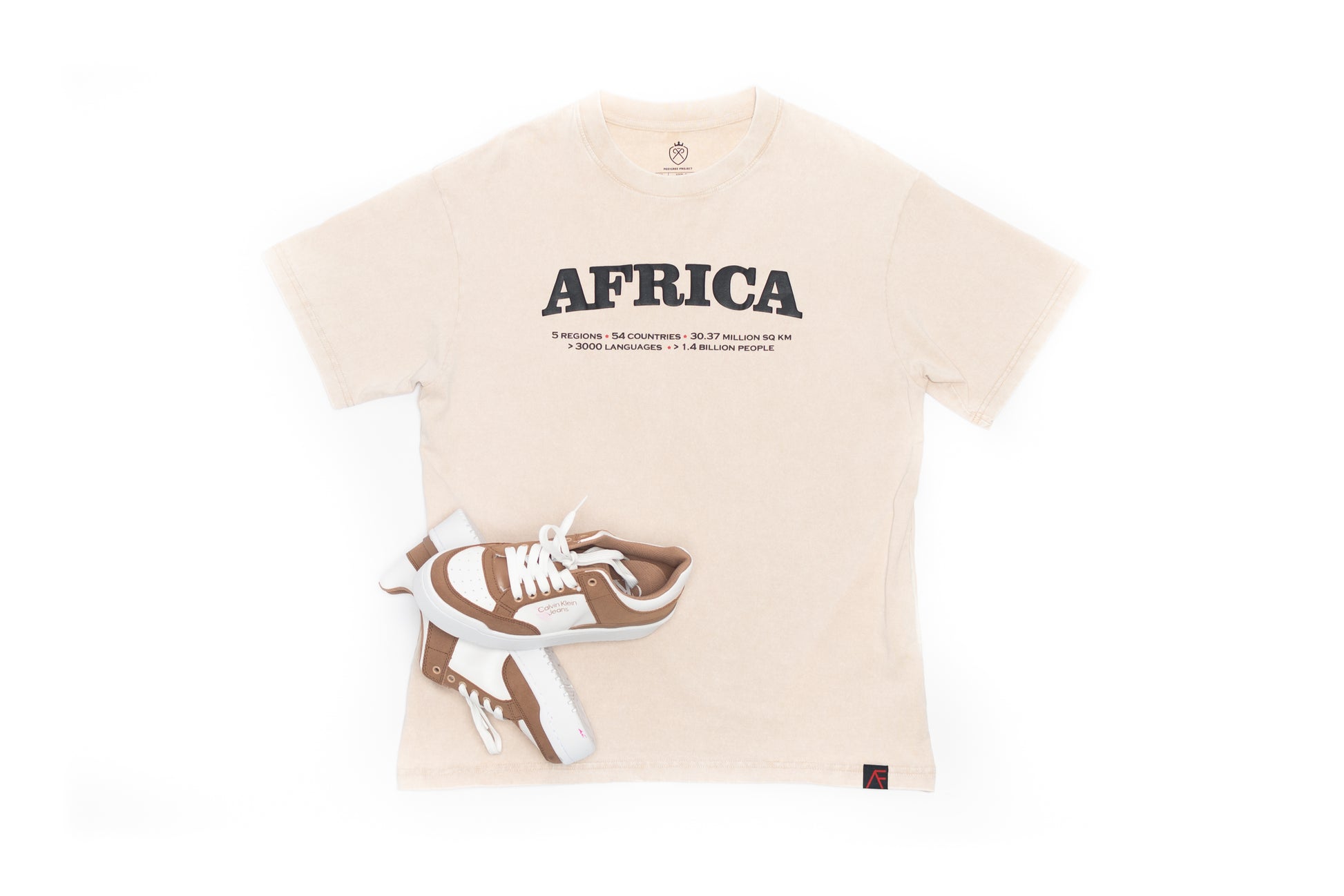 All African Vintage Tee- Ivory