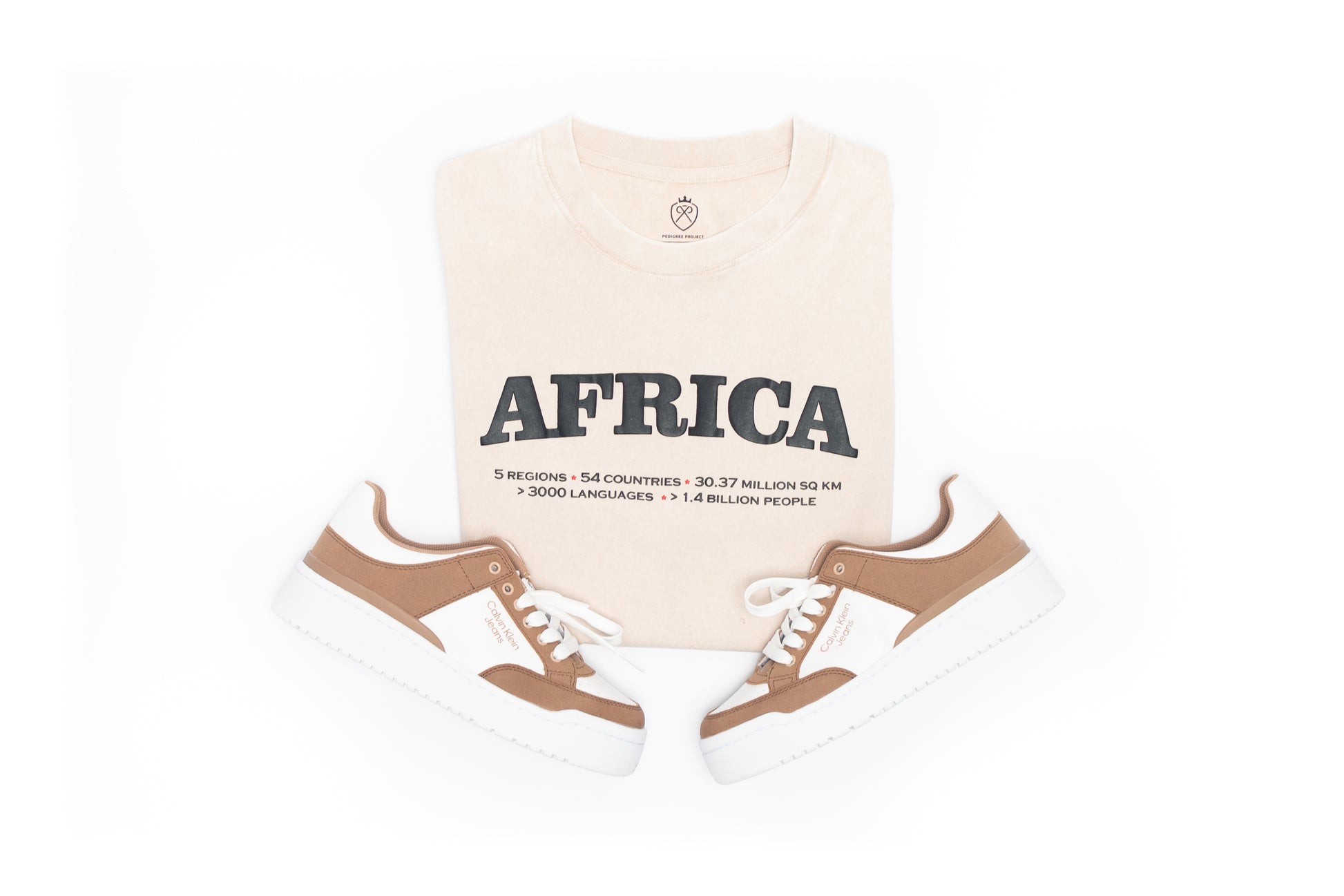 All African Vintage Tee- Ivory