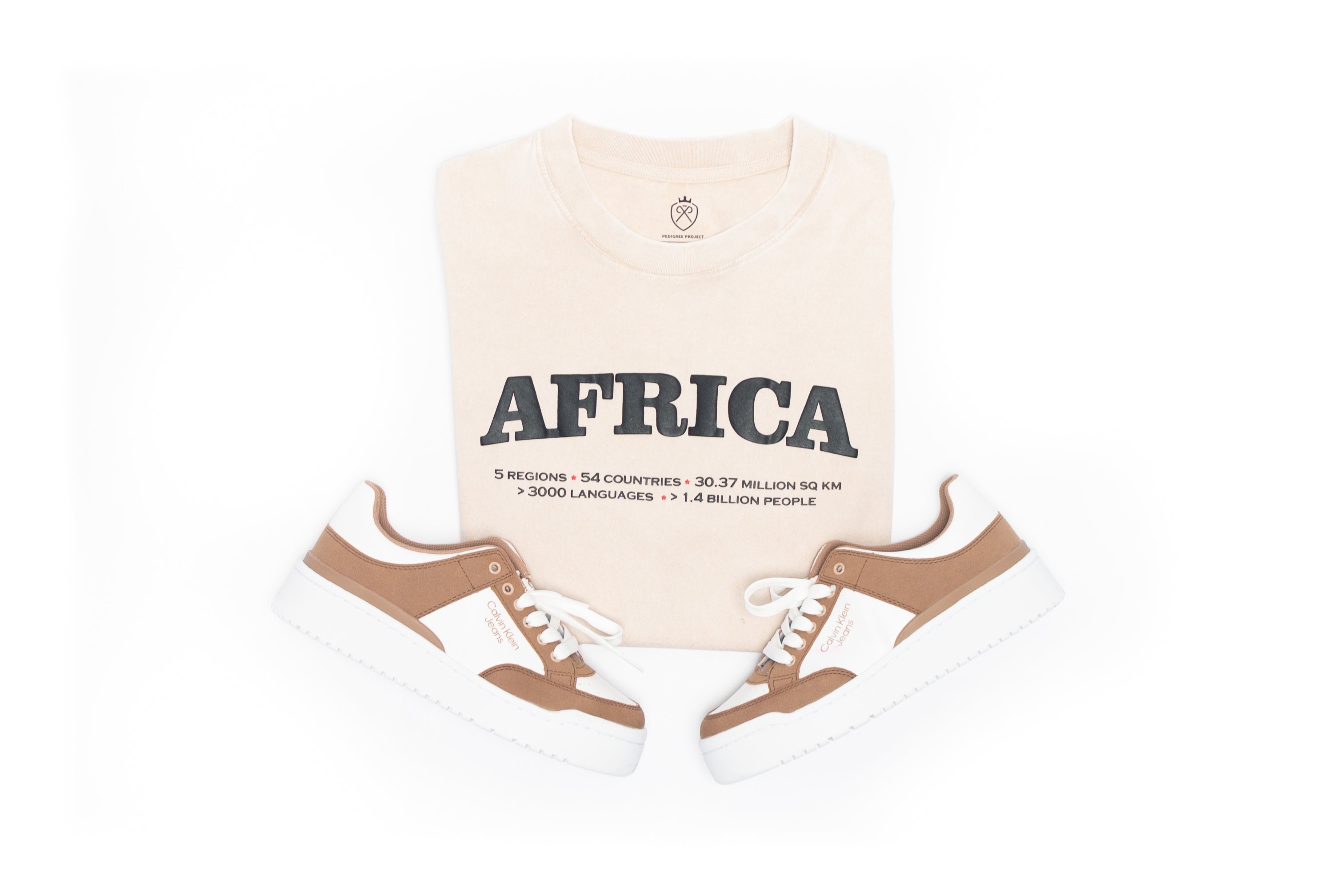 All African Vintage Tee- Ivory