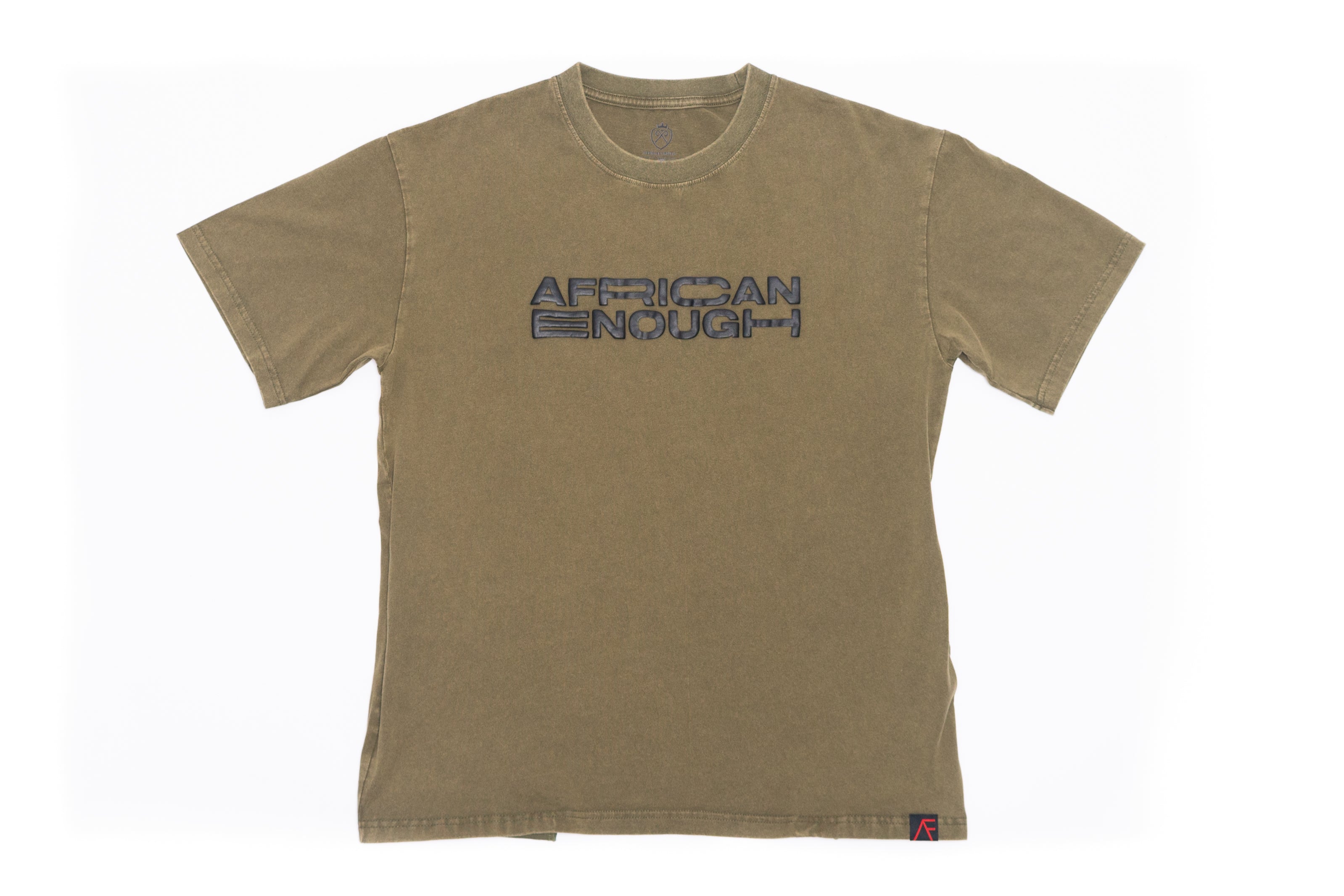 African Enough Vintage Tee – Military-Inspired Design