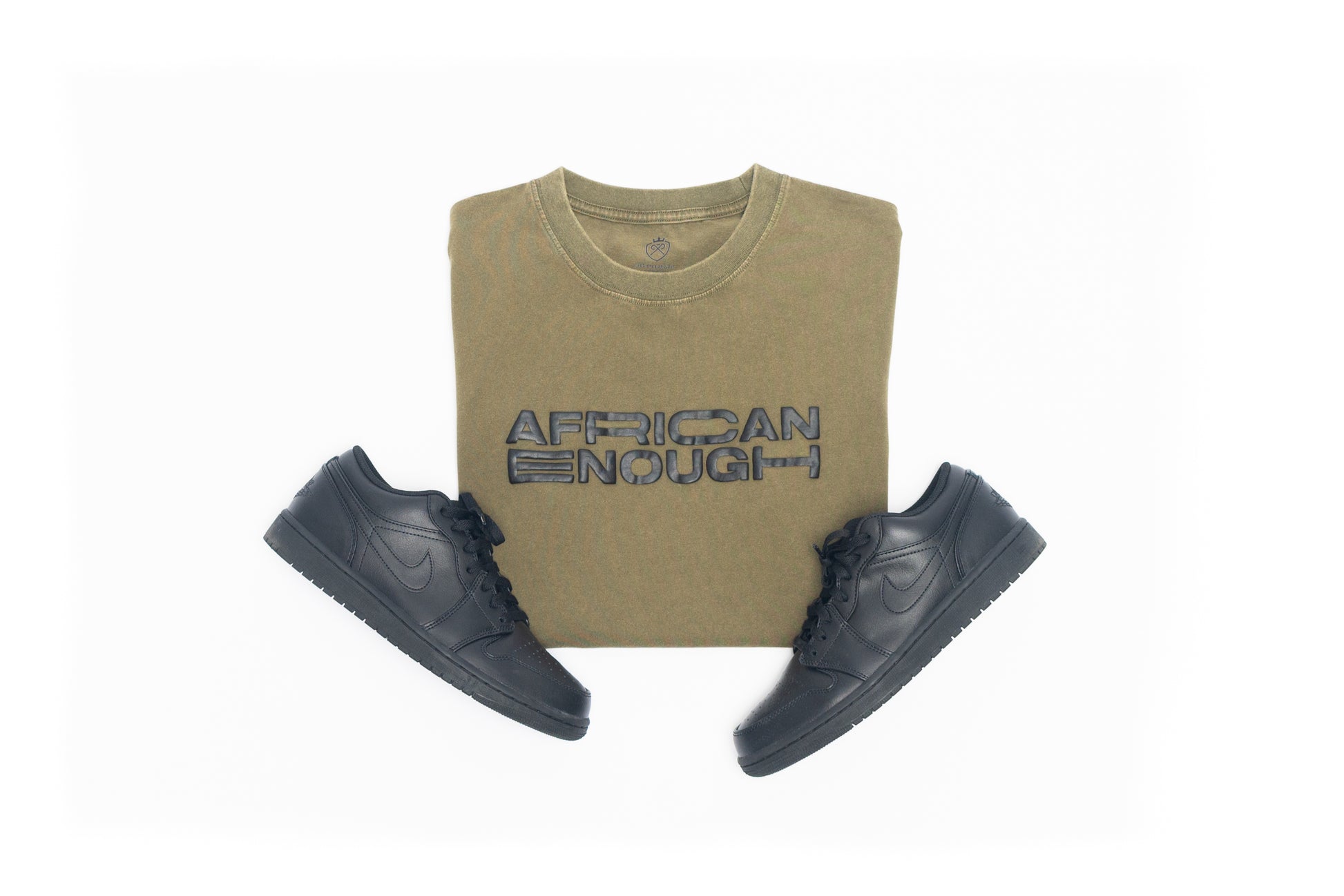 African Enough Vintage Tee – Military-Inspired Design