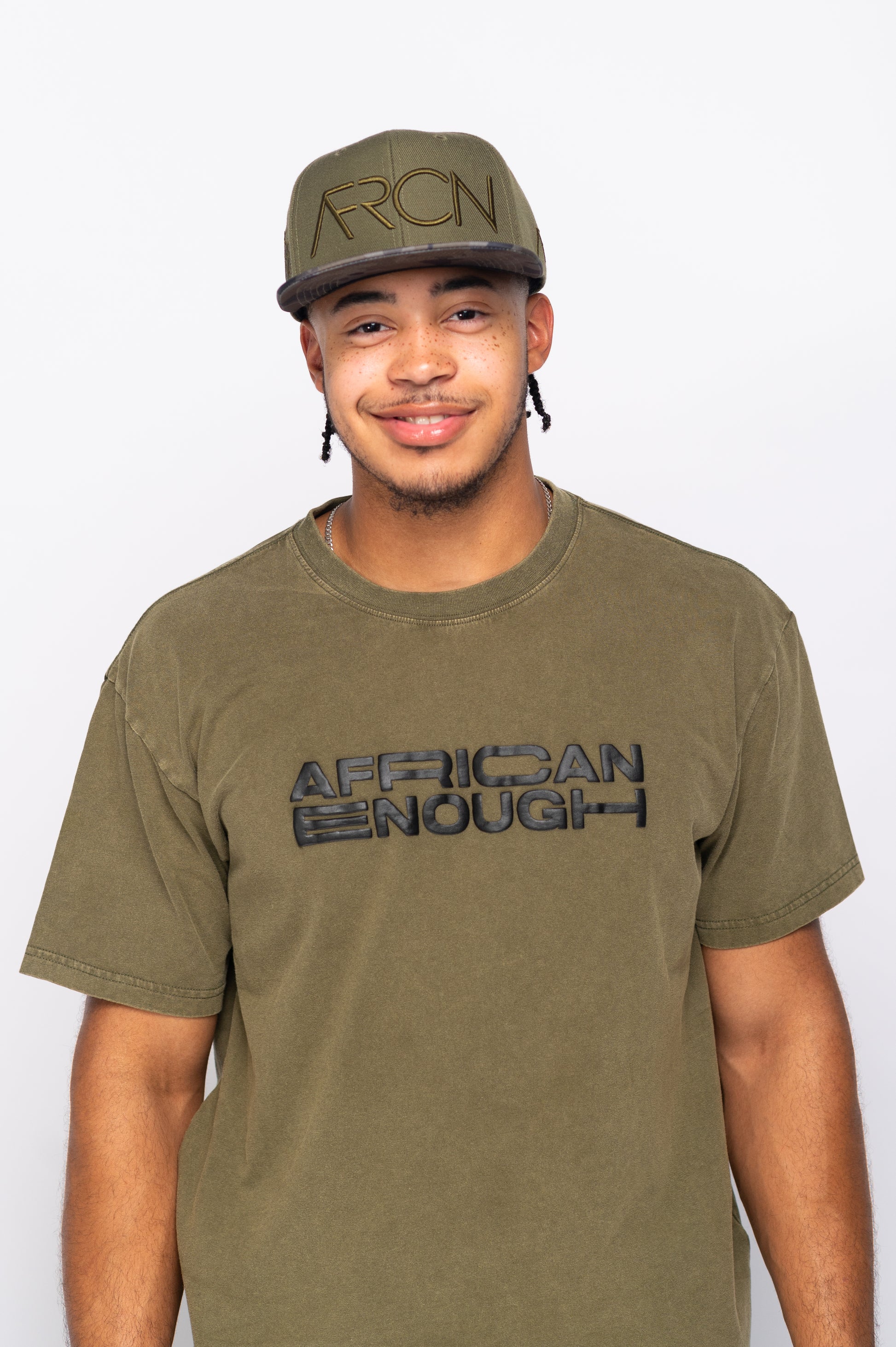 African Enough Vintage Tee – Military-Inspired Design