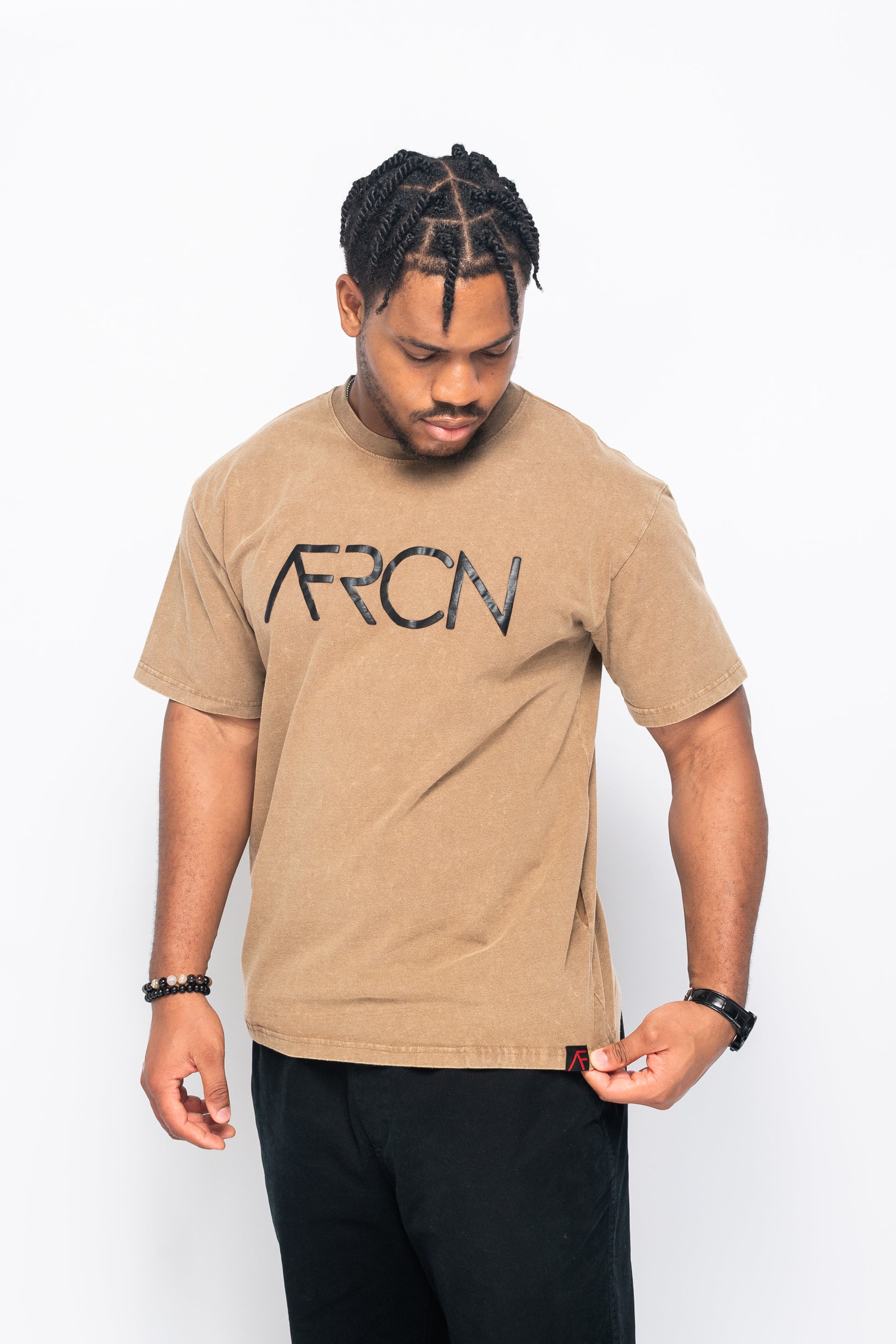 The AFRCN Vintage Tee – Sahara Edition | Bold & Unapologetic