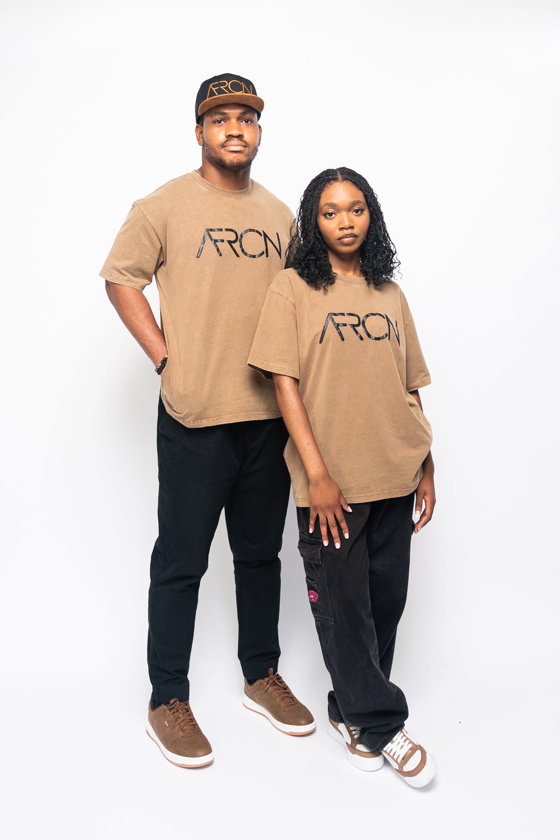 The AFRCN Vintage Tee – Sahara Edition | Bold & Unapologetic