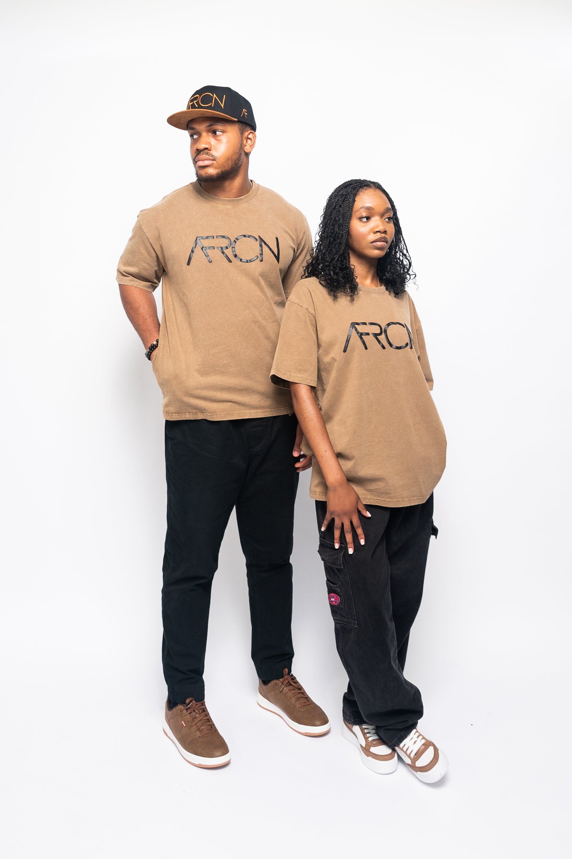 The AFRCN Vintage Tee – Sahara Edition | Bold & Unapologetic