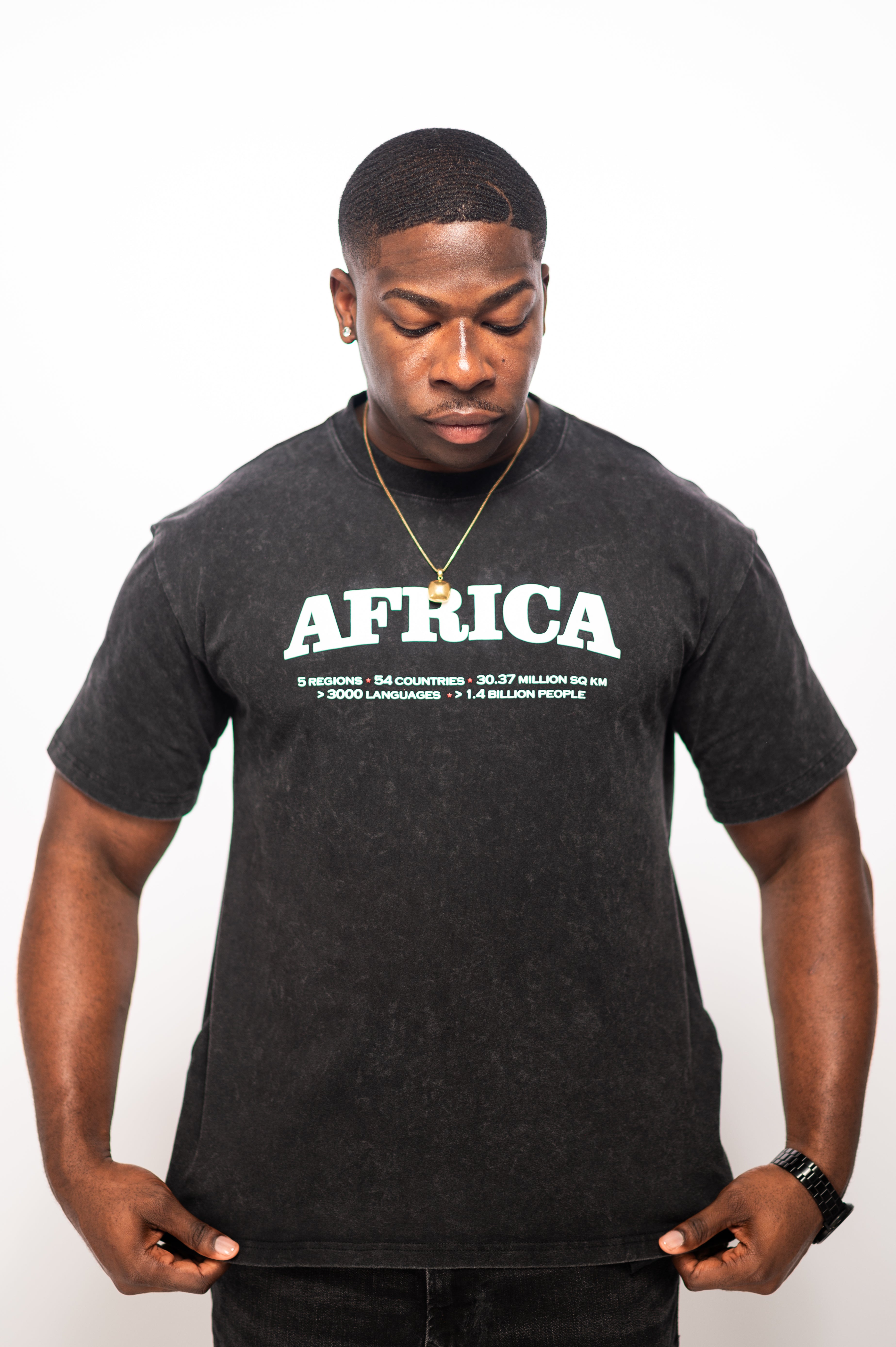 All African Vintage Tee – Ebony Edition