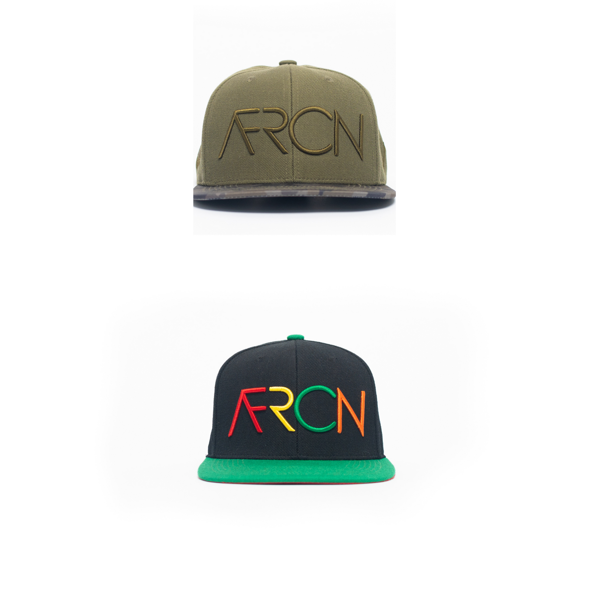 AFRCN Snapback Bundle – Pan African & Military-Inspired Set of 2