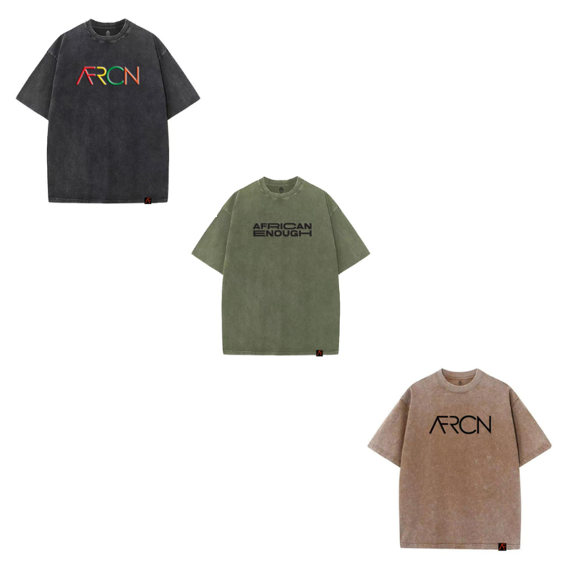 AFRCN Vintage Tee Bundle – Pan African, Military & Baobab Designs